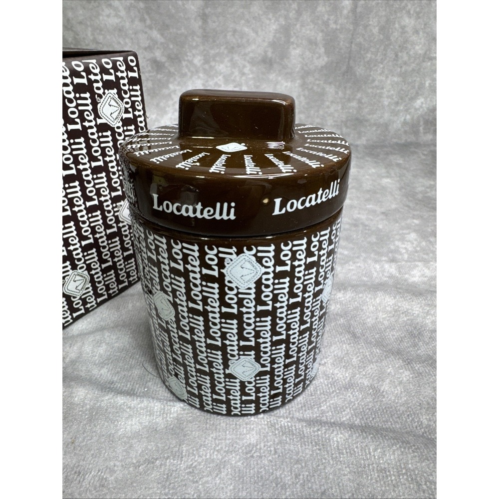 Locatelli Stoneware Bowl Cheese Container Lid New‎ Ceramic - Picture 2 of 5